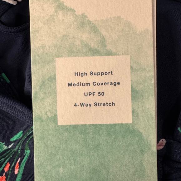 Carve Designs Small Stinson Bikini Swim Top Floral UPF 50+ Stretch Padded Cups - Picture 7 of 7